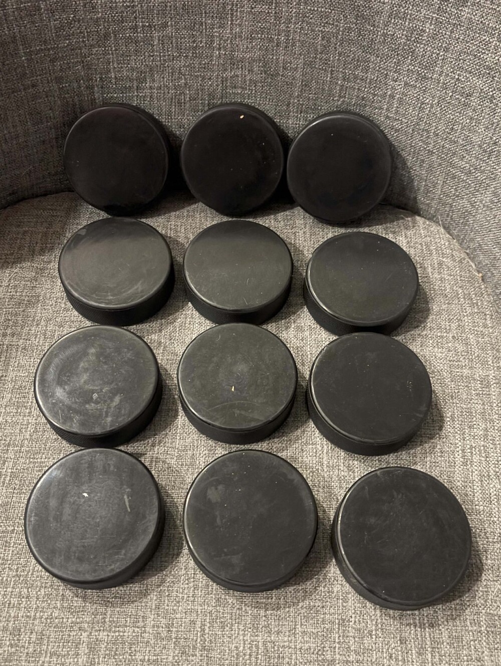 Lot of 12 Brand New Ice Hockey Pucks